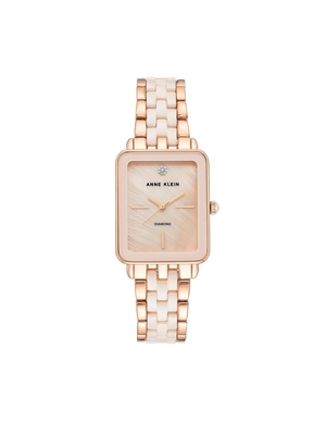 Rectangulaire Anne Klein Céramique Diamond Dial Watch   | JCF-8277955